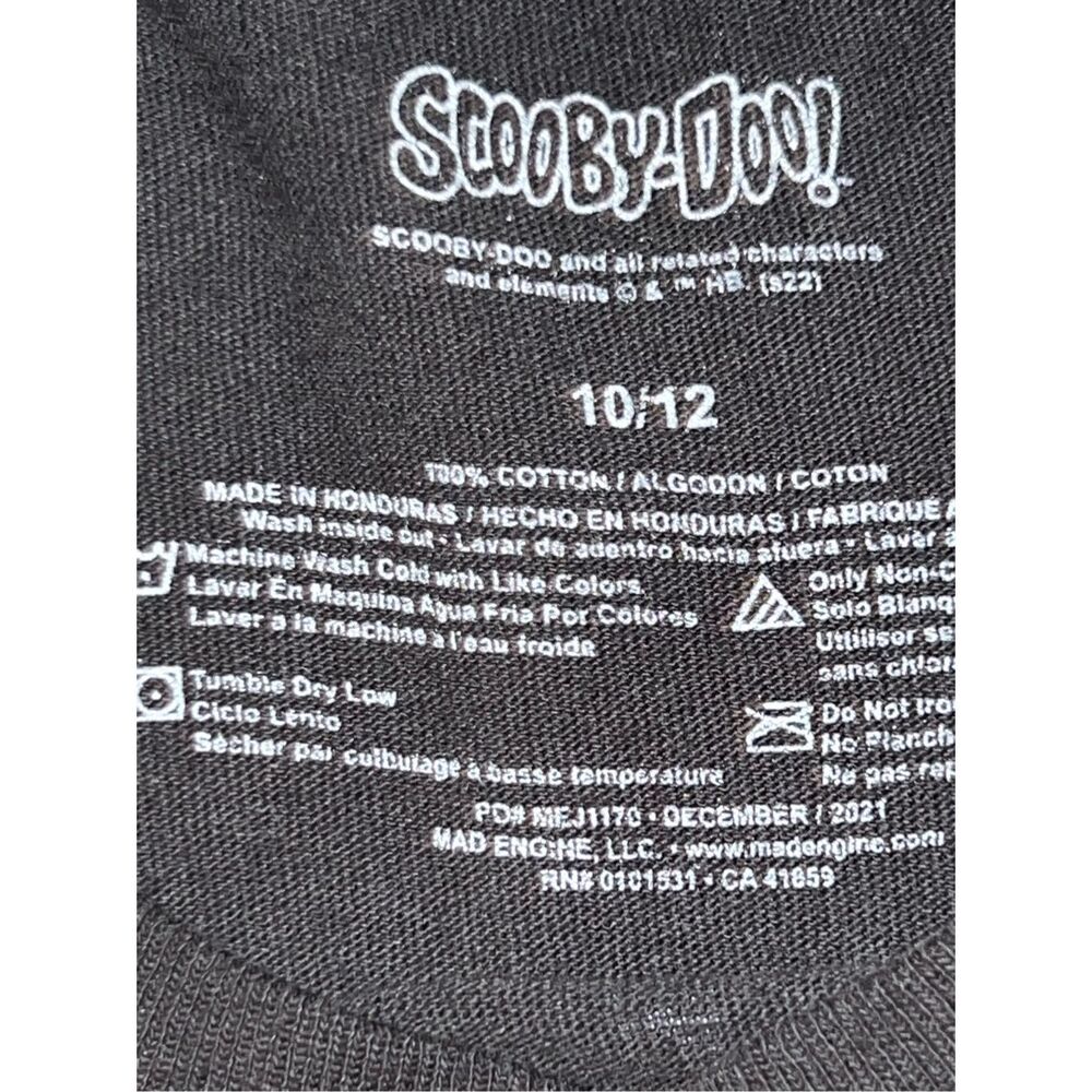 Kids Scooby-Doo Halloween Retro Mystery Inc Character Line Up T-Shirt Size 10/12 - Picture 2 of 3